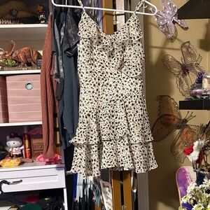 Leopard Print Ruffle Dress